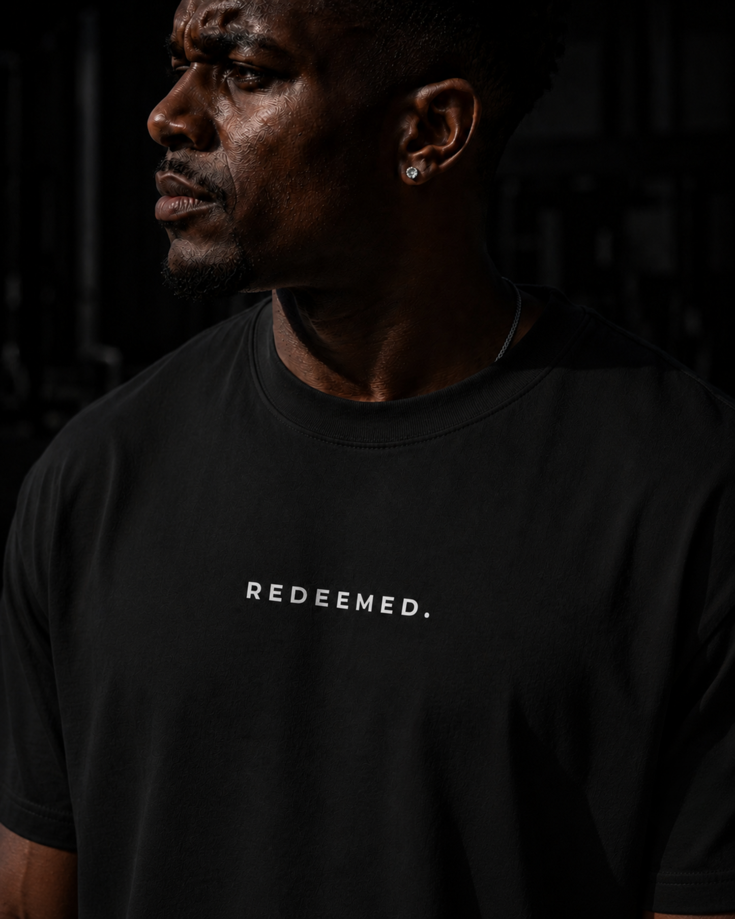 REDEEMED. Oversized Tee - Black