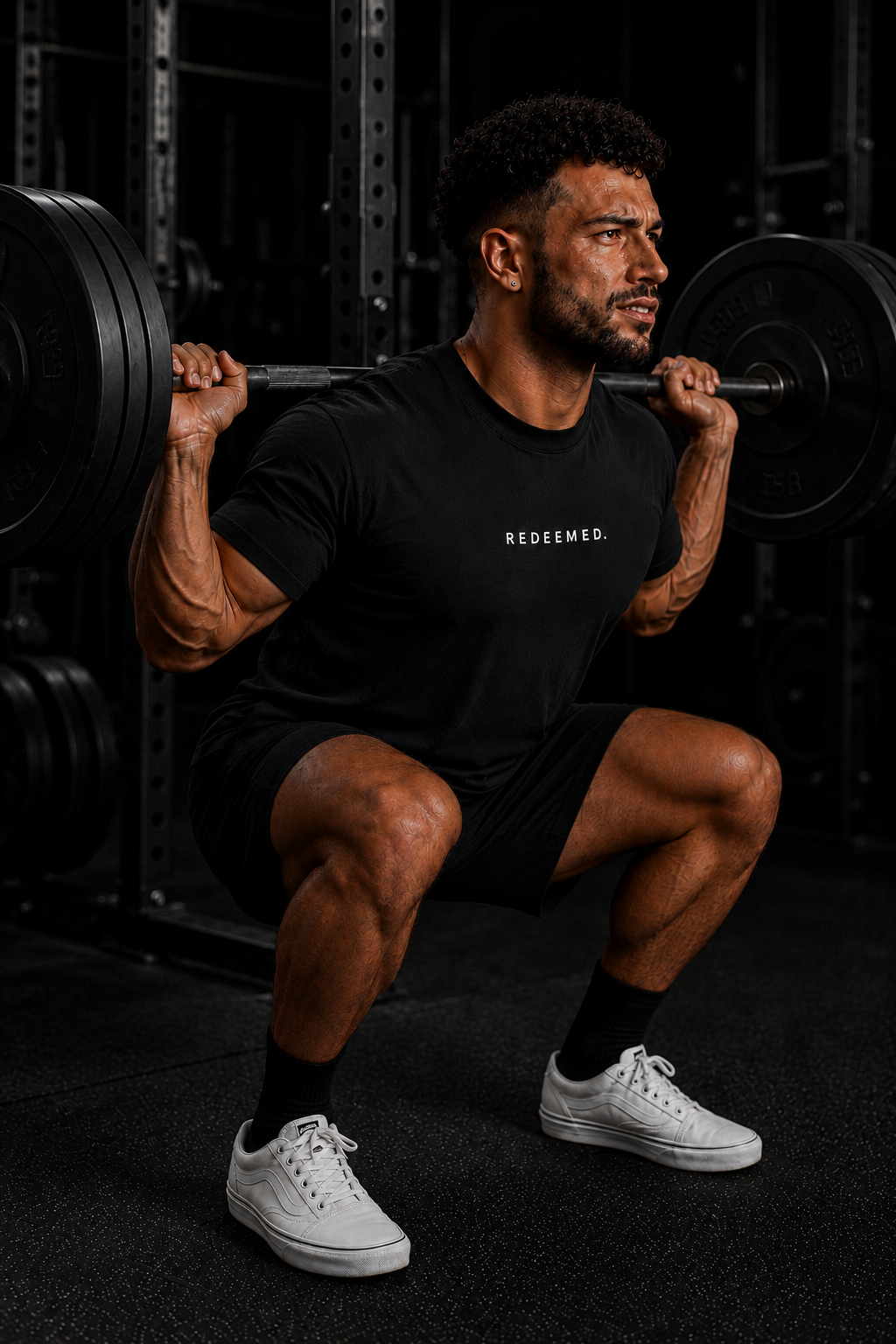 REDEEMED. Oversized Tee - Black