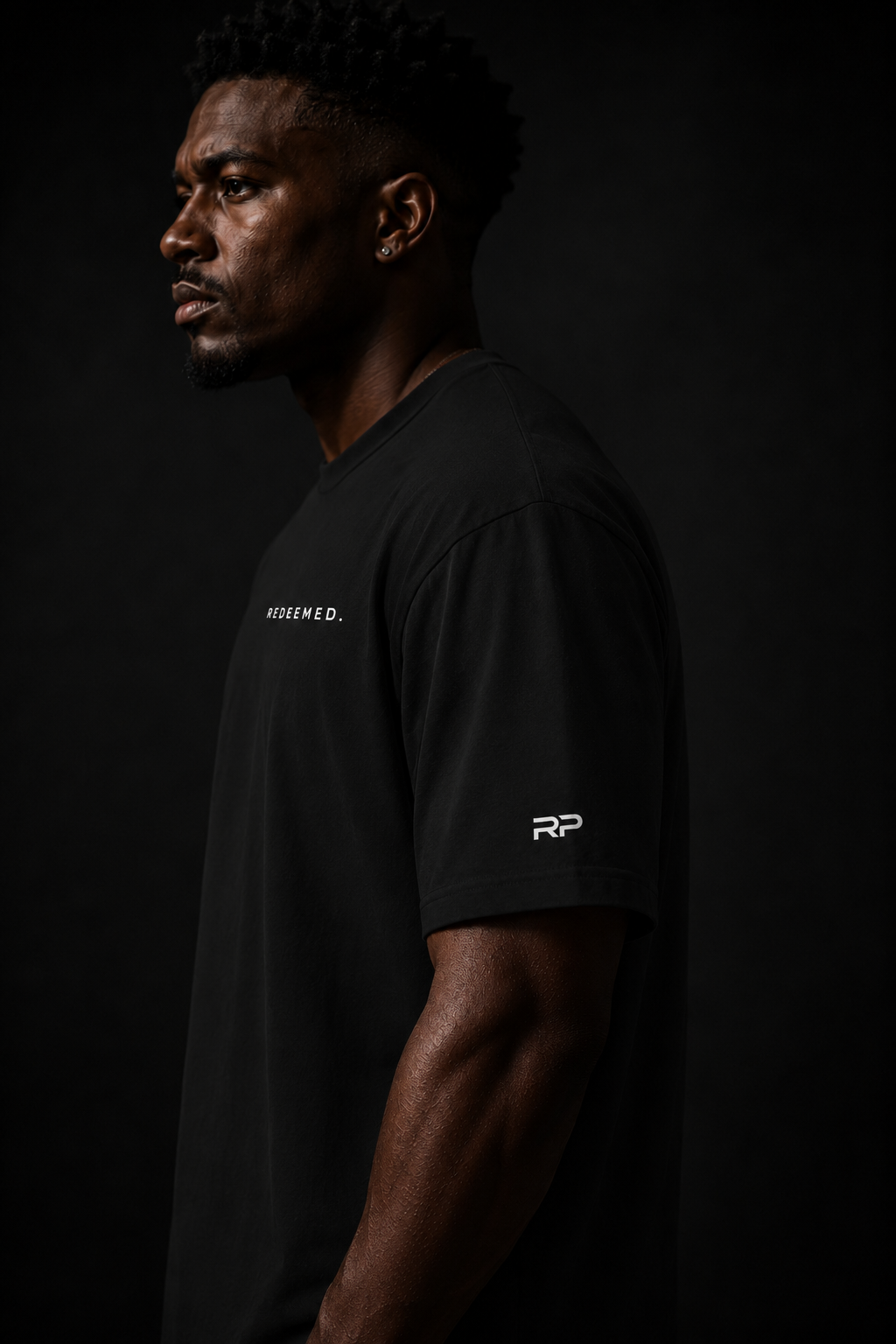 REDEEMED. Oversized Tee - Black