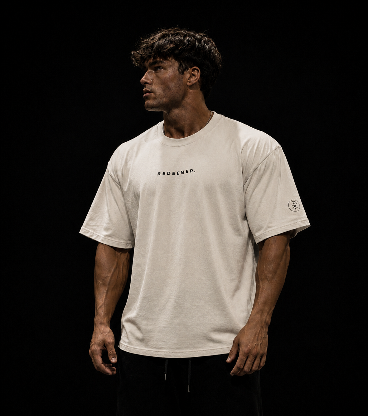REDEEMED. Oversized Tee - Vintage White